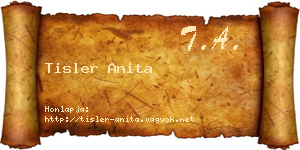 Tisler Anita névjegykártya